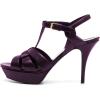 imageFSJ Women Comfort Platform Stiletto High Heel Ankle Strap Sandals Open Toe Sexy Strappy Slingback Wedding Party Shoes Size 416 USPurple