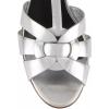 imageFSJ Women Comfort Platform Stiletto High Heel Ankle Strap Sandals Open Toe Sexy Strappy Slingback Wedding Party Shoes Size 416 USSilver