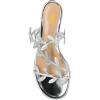 imageFSJ Women Crystal Embellished Evening Sandals Flat Sexy Open Toe Leaves Strappy Summer Event Wedding Shoes Sizes 416 USSilver