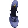 imageFSJ Women Fashion Thong Flip Flops Stiletto High Heels Slip On Almond Toe Casual Sandals Summer Beach Dressy Slipper Comfy ShoesBlue