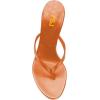 imageFSJ Women Fashion Thong Flip Flops Stiletto High Heels Slip On Almond Toe Casual Sandals Summer Beach Dressy Slipper Comfy ShoesOrange
