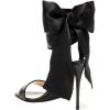imageFSJ Women Open Toe Stiletto High Heel Sandals Laceup Cute Satin Bowknot Heeled Sandals Sexy Strappy Summer Wedding Party Dress Shoes Size 416 USBlack