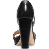 imageFSJ Women Peep Open Toe TStrap Front Zipper Chunky Stacked High Heel Sandal Booties Platform Pumps Shoes Size 415 USBlack