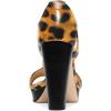imageFSJ Women Peep Open Toe TStrap Front Zipper Chunky Stacked High Heel Sandal Booties Platform Pumps Shoes Size 415 USLeopard Print
