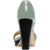imageFSJ Women Peep Open Toe TStrap Front Zipper Chunky Stacked High Heel Sandal Booties Platform Pumps Shoes Size 415 USSagegreen