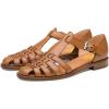 imageFSJ Women Retro Closed Toe Flats Sandals Low Block Heel Woven Roman Ankle Strap Hollow Caged Summer Fisherman Sandals Shoes Size 416 USCamel