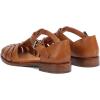 imageFSJ Women Retro Closed Toe Flats Sandals Low Block Heel Woven Roman Ankle Strap Hollow Caged Summer Fisherman Sandals Shoes Size 416 USCaramel