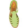 imageFSJ Women Retro Closed Toe Flats Sandals Low Block Heel Woven Roman Ankle Strap Hollow Caged Summer Fisherman Sandals Shoes Size 416 USLight Green