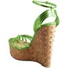 imageFSJ Women Rivet Studded Wedges Sandals Platform Cork High Heel Peep Toe Ankle Strap Buckle Sexy Strappy Party Shoes Size 416 USGreen