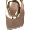 imageFSJ Women Square Open Toe Heeled Sandals Chunky Block Heel Flip Flops Slip On Gold Detail Thong Sandals Comfy Summer Fashion Slides Size 416 USChampagne