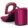 imageFSJ Women Square Open Toe Heeled Sandals Chunky Block Heel Flip Flops Slip On Gold Detail Thong Sandals Comfy Summer Fashion Slides Size 416 USFuchsia