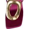 imageFSJ Women Square Open Toe Heeled Sandals Chunky Block Heel Flip Flops Slip On Gold Detail Thong Sandals Comfy Summer Fashion Slides Size 416 USFuchsia
