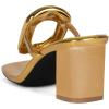 imageFSJ Women Square Open Toe Heeled Sandals Chunky Block Heel Flip Flops Slip On Gold Detail Thong Sandals Comfy Summer Fashion Slides Size 416 USGold