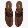 imageFSJ Women Woven Mule Sandals Gold Block Heel Closed Toe Hollow Out Braided Slip On Comfort Summer Shoes Size 416 USBrown