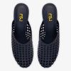 imageFSJ Women Woven Mule Sandals Gold Block Heel Closed Toe Hollow Out Braided Slip On Comfort Summer Shoes Size 416 USNavy Blue