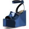 imageFSJ Women Classic Platform Wedge Sandals Open Toe High Heel Ankle Strap Buckle Slingback Party Dress Casual Walking Shoes Size 415 USBlue