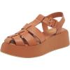 imageFSJ Women Closed Toe Fisherman Platform Sandals Adjustable Buckle Ankle Strap Hollow Out Thick Sole Gladiator Caged Summer Shoes Size 416 USBrown