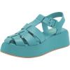imageFSJ Women Closed Toe Fisherman Platform Sandals Adjustable Buckle Ankle Strap Hollow Out Thick Sole Gladiator Caged Summer Shoes Size 416 USDark Turquoise