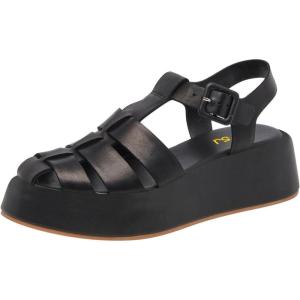 imageFSJ Women Closed Toe Fisherman Platform Sandals Adjustable Buckle Ankle Strap Hollow Out Thick Sole Gladiator Caged Summer Shoes Size 416 USBlack