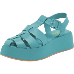 imageFSJ Women Closed Toe Fisherman Platform Sandals Adjustable Buckle Ankle Strap Hollow Out Thick Sole Gladiator Caged Summer Shoes Size 416 USDark Turquoise