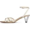 imageFSJ Women Pointed Open Toe Ankle Strap Sandals Strappy Low Heel Summer Party Wedding Dress Shoes Size 416 USBeige