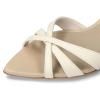 imageFSJ Women Pointed Open Toe Ankle Strap Sandals Strappy Low Heel Summer Party Wedding Dress Shoes Size 416 USBeige