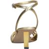 imageFSJ Women Pointed Open Toe Ankle Strap Sandals Strappy Low Heel Summer Party Wedding Dress Shoes Size 416 USGold