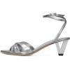 imageFSJ Women Pointed Open Toe Ankle Strap Sandals Strappy Low Heel Summer Party Wedding Dress Shoes Size 416 USSilver
