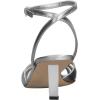imageFSJ Women Pointed Open Toe Ankle Strap Sandals Strappy Low Heel Summer Party Wedding Dress Shoes Size 416 USSilver