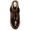 imageFSJ Women Closed Round Toe Mules Wooden Block High Heel Clogs Slip On Studded Platform Sandals Vintage Dress Slide Shoes Size 416 USBrown