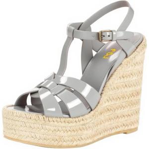 imageFSJ Women Elegant Open Toe Espadrille Platform Ankle Strap Wedge Sandals Woven Cutout Casual Summer Dress Shoes Size 416 USGrey