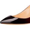 imageFSJ Women Pointed Toe Wedge Pumps Slip On Golden Wave Low Heels Basic Wedding Party Comfort Dress Shoes Size 416 USRed Gradient