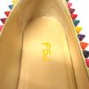 imageFSJ Women Cap Toe Multicolor Rivet Studded Flats Three Tone Slip On Comfort No Heel Closed Pointed Toe Casual Prom Shoes Size 415 USPink