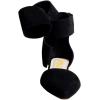 imageFSJ Women Chic Closed Pointed Toe DOrsay Ankle Strap Ballet Flats Shoes Large Side Bows Comfortable Shoes Size 416 USBlack Suede