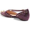 imageFSJ Women Flats Pointed Toe Crossed Strap DOrsay Studded Rivets Adjustable Buckle No Heel Party Dress Spikes Shoes Size 416 USPurple