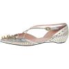 imageFSJ Women Flats Pointed Toe Crossed Strap DOrsay Studded Rivets Adjustable Buckle No Heel Party Dress Spikes Shoes Size 416 USSilver