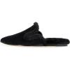 imageFSJ Women Fur Mules Comfortable Pointed Closed Toe Flat Sandals SlipOn Furry Padded Backless Loafers Casual Slides Slippers Shoes Size 416 USBlack