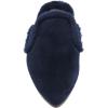 imageFSJ Women Fur Mules Comfortable Pointed Closed Toe Flat Sandals SlipOn Furry Padded Backless Loafers Casual Slides Slippers Shoes Size 416 USBlue