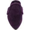 imageFSJ Women Fur Mules Comfortable Pointed Closed Toe Flat Sandals SlipOn Furry Padded Backless Loafers Casual Slides Slippers Shoes Size 416 USPurple