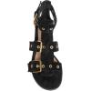 imageFSJ Women Open Toe Fisherman Gladiator Flat Sandal Three Buckle Strap Roman Studs Summer Casual Daily Shoes Size 416 USBlack