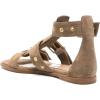 imageFSJ Women Open Toe Fisherman Gladiator Flat Sandal Three Buckle Strap Roman Studs Summer Casual Daily Shoes Size 416 USKhaki