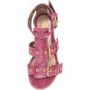 imageFSJ Women Open Toe Fisherman Gladiator Flat Sandal Three Buckle Strap Roman Studs Summer Casual Daily Shoes Size 416 USPink
