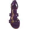 imageFSJ Women Open Toe Fisherman Gladiator Flat Sandal Three Buckle Strap Roman Studs Summer Casual Daily Shoes Size 416 USPurple