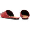 imageFSJ Women Pointed Toe Flats Mules Sandals Studded Backless Slip On Romantic Comfortable Slippers Casual Travel Date Party Slides Loafer Shoes Size 415 USRed