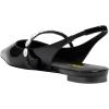 imageFSJ Women Slingback Flats with Beaded Studded Pointed Toe Pearl Strap Slip On Office Casual Comfort Ballet Shoes Size 416 USBlack