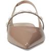 imageFSJ Women Slingback Flats with Beaded Studded Pointed Toe Pearl Strap Slip On Office Casual Comfort Ballet Shoes Size 416 USNude