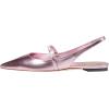 imageFSJ Women Slingback Flats with Beaded Studded Pointed Toe Pearl Strap Slip On Office Casual Comfort Ballet Shoes Size 416 USPink