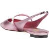 imageFSJ Women Slingback Flats with Beaded Studded Pointed Toe Pearl Strap Slip On Office Casual Comfort Ballet Shoes Size 416 USPink