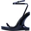imageFSJ Women Wedge Heel Strappy Sandals with Platform Open Toe Adjustable Ankle Strap Comfortable Summer Office Shoes Size 416 USBlue