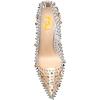 imageFSJ Women Studded Pointed Toe Transparent Pumps High Heels Shoes with Cute Bowknot US Size 415 MRivets